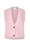 Salanida Women's Melody Mohair Vest Pink In Pink