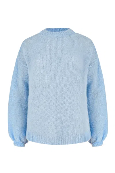 Salanida Women's Melody Soft Mohair Jumper Sky Blue