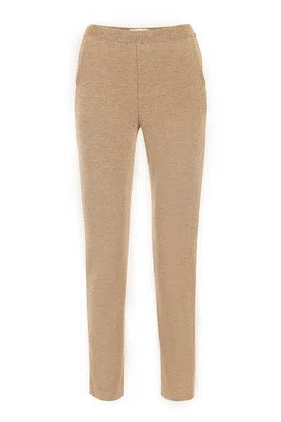 Salanida Women's Neutrals Alto 100% Merino Joggers Beige In Sand