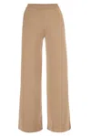 Salanida Women's Neutrals Bene 100% Merino Wide Pants Beige In Brown