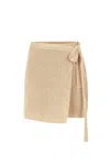 Salanida Women's Neutrals Mare 100% Linen Wrap Skirt Sand