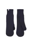 Salanida Women's Nonna 100% Merino Mittens Black In Black
