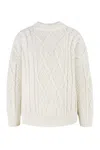 Salanida Women's Nonna Cable-knit Merino Sweater White In White