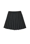 Salanida Women's Piccolo Pleated Merino Mini Skirt Black In Black