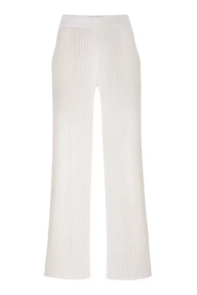 Salanida Women's Vera Knitted Pants White