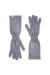 Salanida Women's Via 100% Merino Gloves Grey In Gray