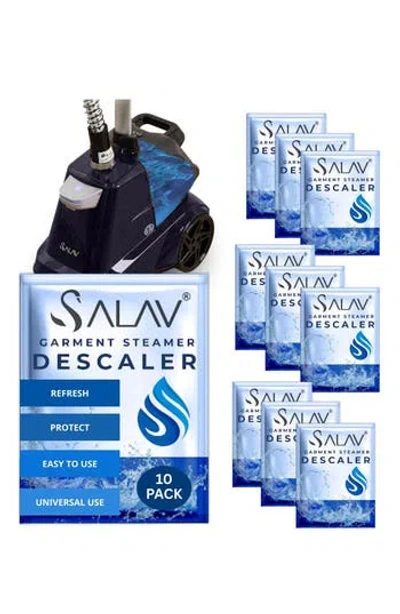 Salav 10-pack Garment Steamer Descaling Solution Decalcifier Packets In Blue