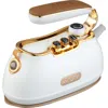 Salav Pearl Retro Edition Duopress Steamer And Iron In Pearl