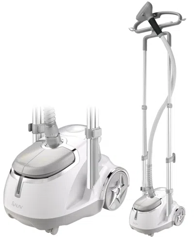 Salav Professional Garment Steamer With Foot Pedal Power Control Silver In White