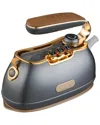 Salav Titanium Retro Edition Duopress Steamer And Iron In Silver