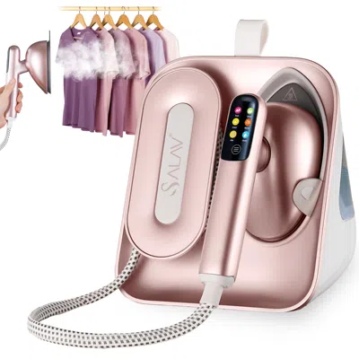 Salav Steam Station With Deluxe Duopress Custom Steam Levels And Dry Iron Mode In Pink
