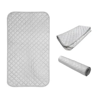 Salav True & Tidy Heat-resistant Portable Ironing Mat In Gray