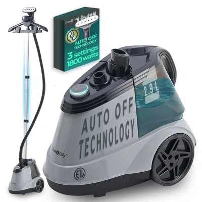 Salav True & Tidy Heavy Duty Garment Steamer With  3 Steam Settings, 2.9l Removable Water Tank & Auto Shut In Gray