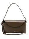Salce Aida Leather Tote Bag In Brown