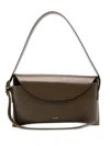Salce Aida Leather Tote Bag In Brown