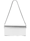 Salce Anouk Metallic-effect Shoulder Bag In Gray
