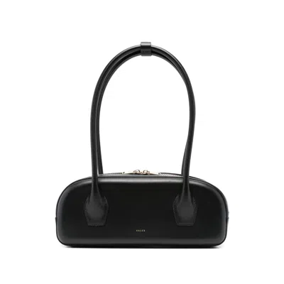 Salce Leather Tote Bag In Black