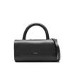 Salce Leather Tote Bags In Black