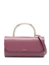 Salce Small Leather Tote Bag In Purple