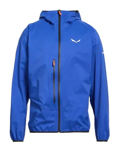 Salewa Agner Man Jacket Bright Blue Size 44 Polyamide