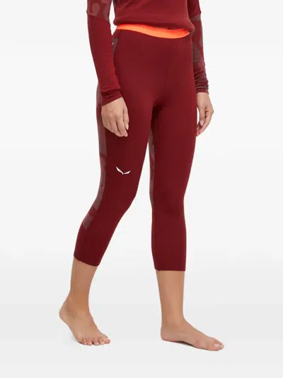 Salewa Cristallo Patterned Skiwear In Red