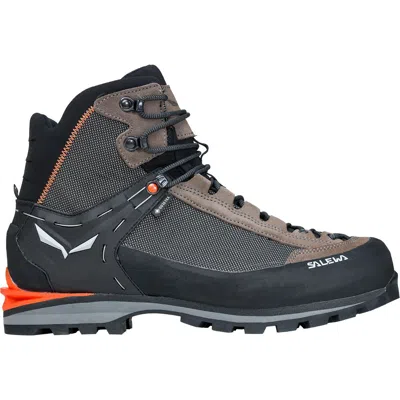 Pre-owned Salewa Crow Gtx Boot - Men's In Wallnut/fluo Orange