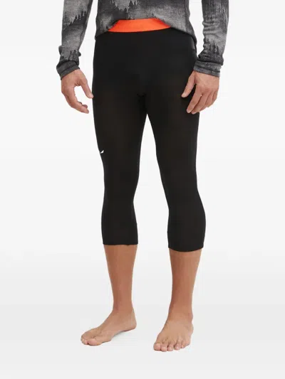Salewa Logo-detail Leggings In Black