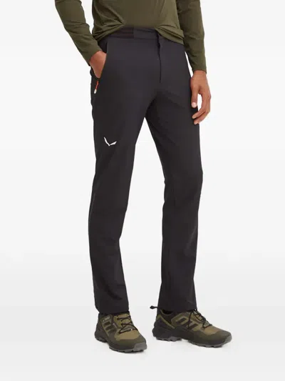 Salewa Logo-print Performance Trousers In Blue