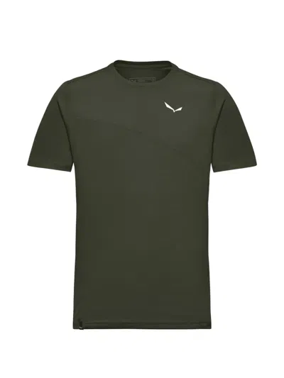 Salewa Logo-print T-shirt In Green