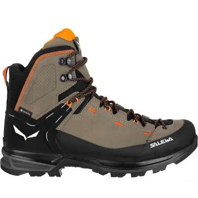 Pre-owned Salewa Mountain Trainer 2 Mid Gtx Backpacking Boot - Men's Bungee Cord/black, 8.