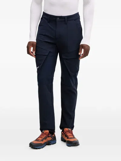 Salewa Panelled Performance Trousers In Blue