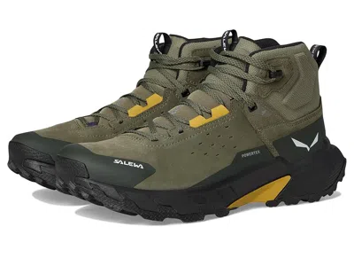 Salewa Pedroc 2 Leather Mid Ptx In Green