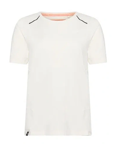 Salewa Pedroc Dry Woman T-shirt Cream Size 10 Polyester In White
