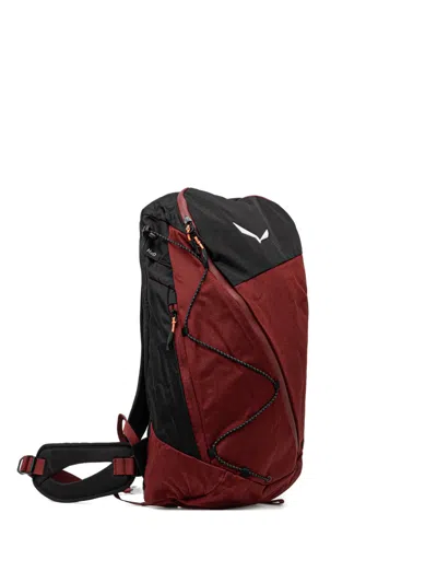Salewa Puez 23l Two-tone Backpack In Burgundy