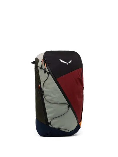 Salewa Puez Colour-block Backpack In White
