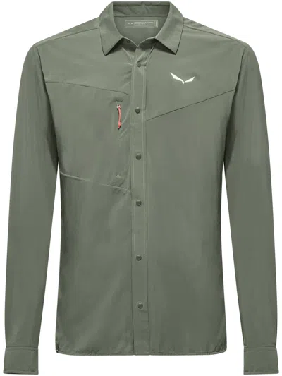 Salewa Puez L/s Shirt M In Green