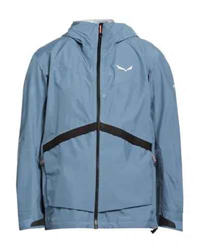 Salewa Puez Man Jacket Slate Blue Size 44 Recycled Polyester