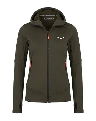 Salewa Sella Woman Jacket Military Green Size 12 Polyamide, Wool, Elastane