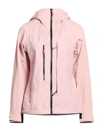 Salewa Sella Woman Jacket Pink Size 8 Polyamide, Wool, Elastane