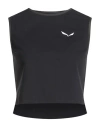 Salewa Woman T-shirt Black Size M/l Polyamide, Polyester, Elastane