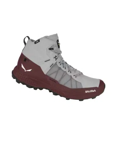 Salewa Women's Pedroc Pro Mid Ptx Hiking Boot In Alloy In Gray