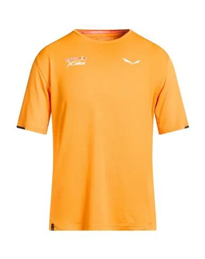 Salewa X-alps Man T-shirt Orange Size 44 Recycled Polyester, Elastane