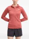 Salewa Zip Textured Jacket In Red