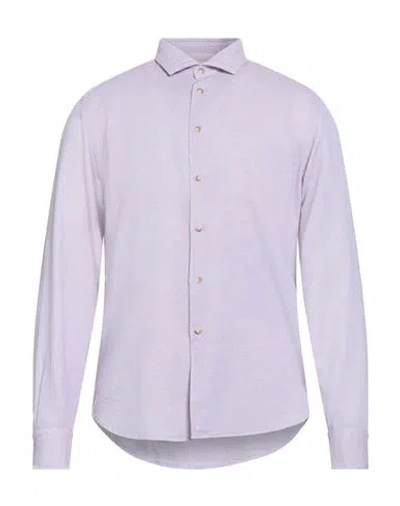 Sali & Tabacchi Man Shirt Garnet Size 16 Cotton In Red