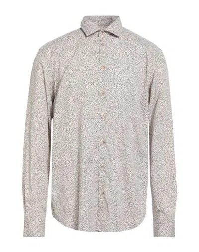 Sali & Tabacchi Man Shirt Ivory Size 17 ½ Cotton In White