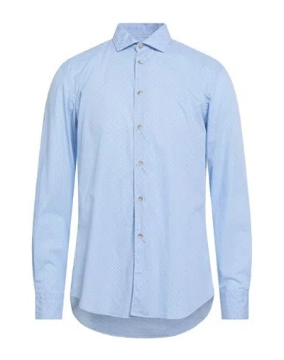 Sali & Tabacchi Man Shirt Light Blue Size 17 ½ Cotton