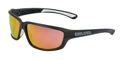 Salice 001 Rw Nero/rw Rosso Occhiali Da Sole Neri Per Uomo In Black