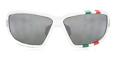 Salice 003 Ita Q Bianco/rw Blu Men's Sunglasses White Size Standard