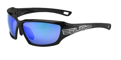 Salice 003 Rw Nero/rw Blu Occhiali Da Sole Neri Per Uomo In Black