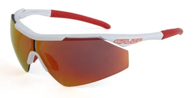 Salice 004 Rw Bianco/rw Rosso Men's Sunglasses White Size 130